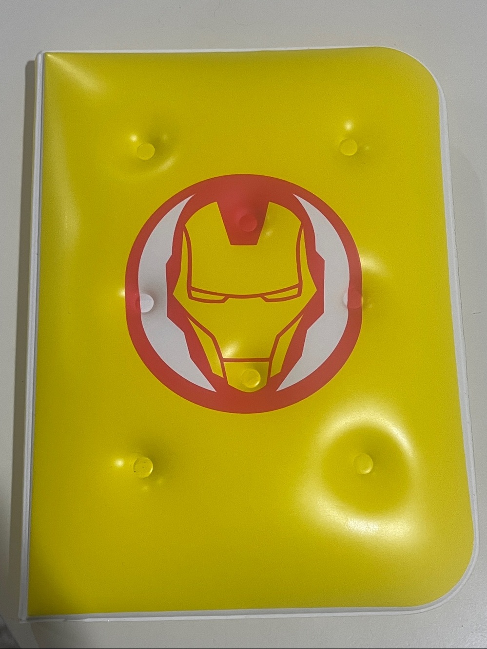NWOT Marvel Iron Man Yellow Novelty Notebook